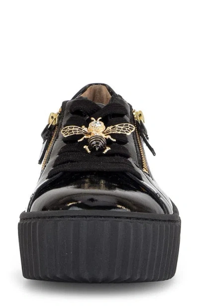 Gabor 63.201 Platform Sneaker In Black