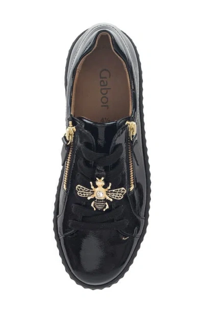 Gabor 63.201 Platform Sneaker In Black