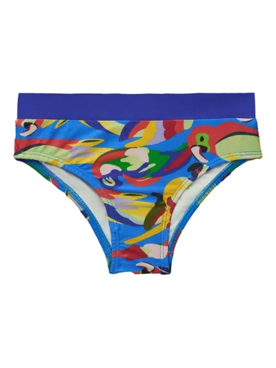 Roarsome Graphic-print Bikini Set In Blue