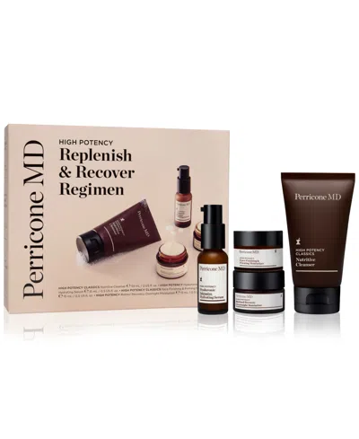 Perricone Md 4-pc. High Potency Replenish & Recover Regimen Skincare Set In No Color