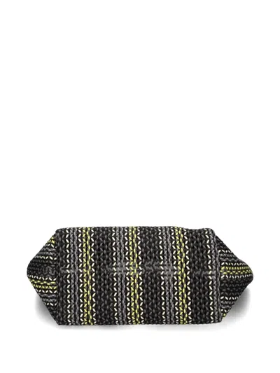 Emporio Armani Geometric-pattern Tote Bag In Black