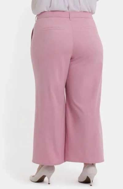 Nydj Mona High Waist Ankle Wide Leg Trouser Jeans In Pink