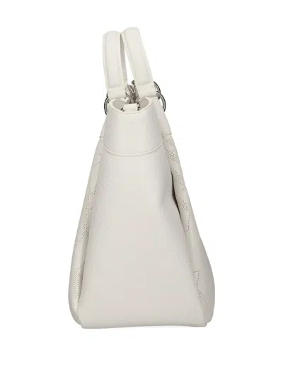 Armani Exchange Monogram-pattern Tote Bag In White