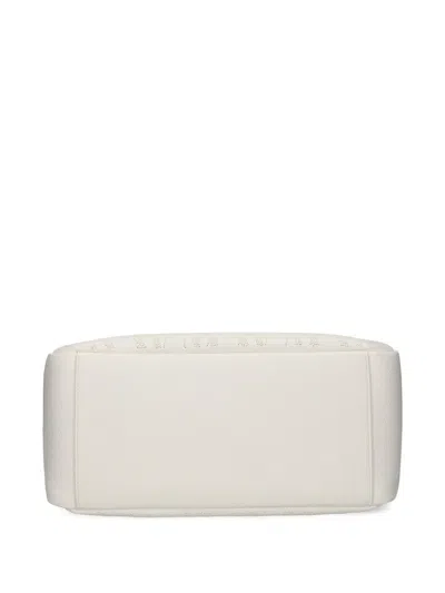 Armani Exchange Monogram-pattern Tote Bag In White