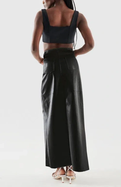 As By Df Imogen Recycled Leather Skirt In Black