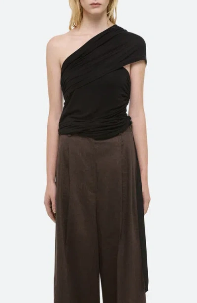 Helmut Lang Asymmetric Protect Top In Black