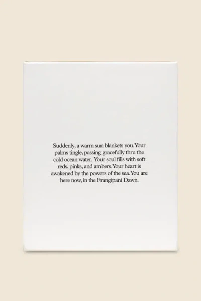 Ansea Frangipani Dawn Candle In White