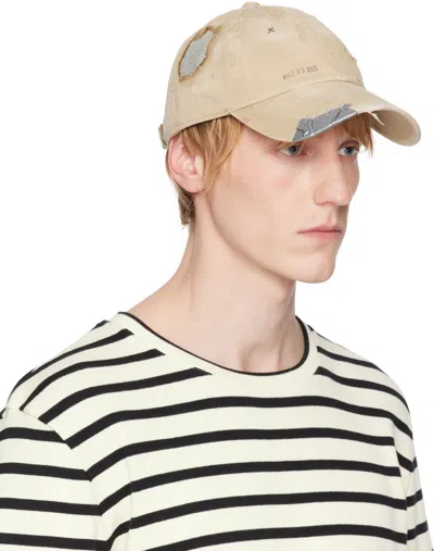 Apartment 1007 Tan Distressed Cap In Tan
