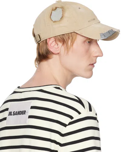 Apartment 1007 Tan Distressed Cap In Tan