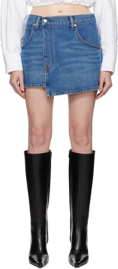 Alexander Wang Mini Skirt In Blue