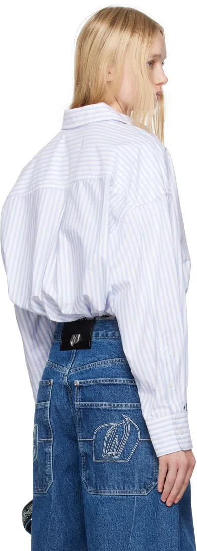 Alexander Wang T White Cotton Oxford Wrap Shirt