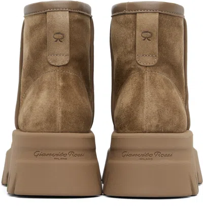 Gianvito Rossi Woman Ankle Boots Khaki Size 7.5 Leather In Multi