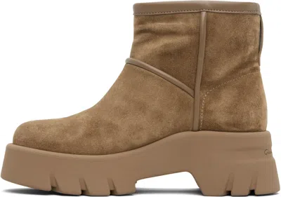 Gianvito Rossi Woman Ankle Boots Khaki Size 7.5 Leather In Multi