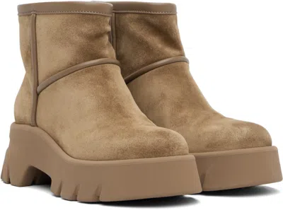 Gianvito Rossi Woman Ankle Boots Khaki Size 7.5 Leather In Multi