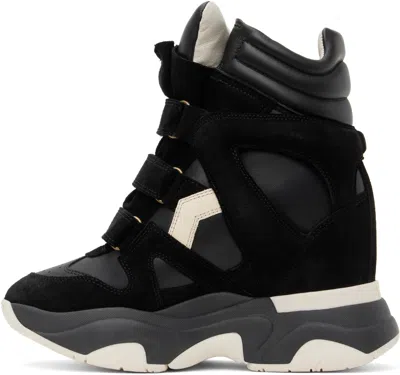 Isabel Marant High-top Sneakers With Contrast Sole And Perforated Detailing In Black