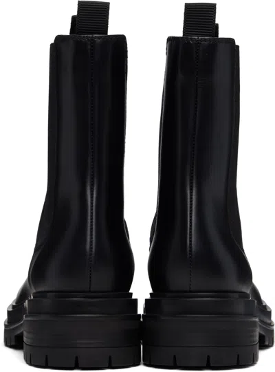 Gianvito Rossi Chester Leather Chelsea Boots In Black