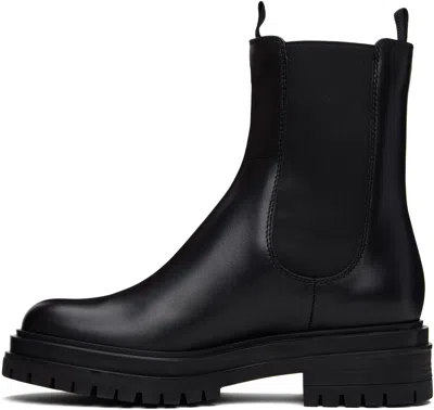 Gianvito Rossi Chester Leather Chelsea Boots In Black