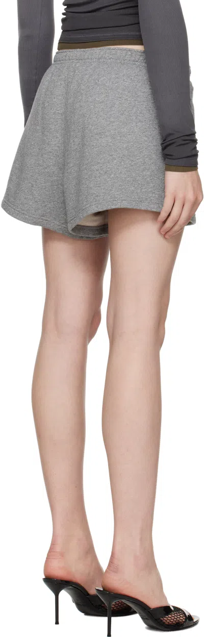 Alexander Wang T T By Alexander Wang 'running' Shorts In Gray
