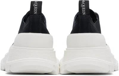 Alexander Mcqueen Smooth Sneakers With 45mm Thread In Black