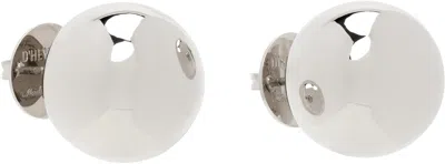 D'heygere Silver Ball Earrings