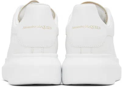 Alexander Mcqueen 45mm Iridescent Tech & Leather Sneakers In White