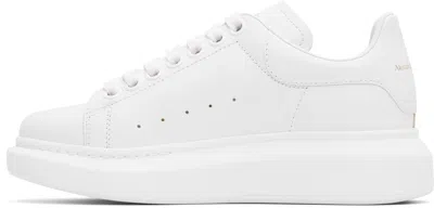 Alexander Mcqueen 45mm Iridescent Tech & Leather Sneakers In White