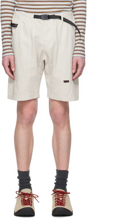 Gramicci Off-white Gadget Shorts In Dune Pigment