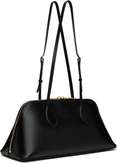 Bally Leather Shoulder Bag Adjustable Strap In U901o - Black+oro