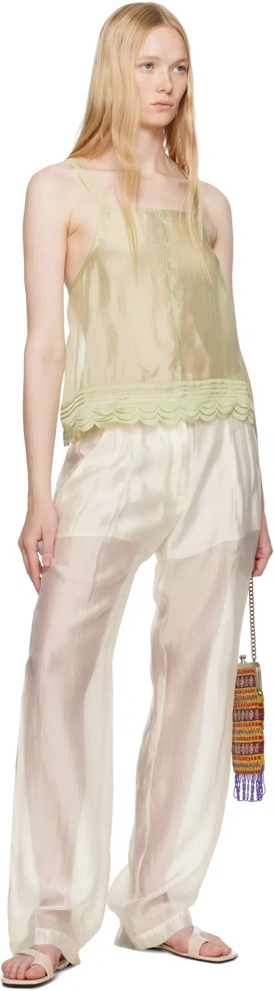 The Garment Green Gilian Front Tank Top In 254 Light Dusty Gree