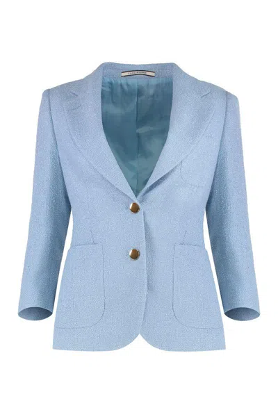 Tagliatore J-debra Single-breasted One Button Jacket In Blue