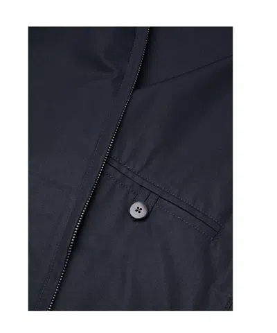 Loro Piana Reversible Storm System Shell And Super Wish Virgin Wool Gilet In Navy Blue