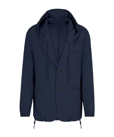 EMPORIO ARMANI HOODED BLAZER 