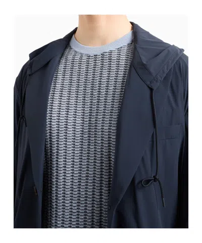 EMPORIO ARMANI HOODED BLAZER 