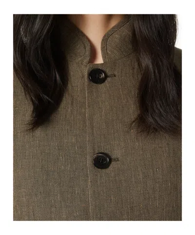 Loro Piana Spagna Jacket In Brown Chevron