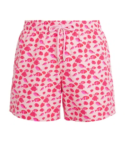 Vilebrequin Moorea Printed 5.5 Swim Trunks In Pink