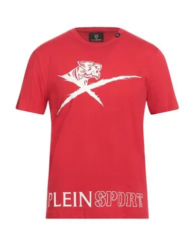 Plein Sport Man T-shirt Red Size L Cotton In Red