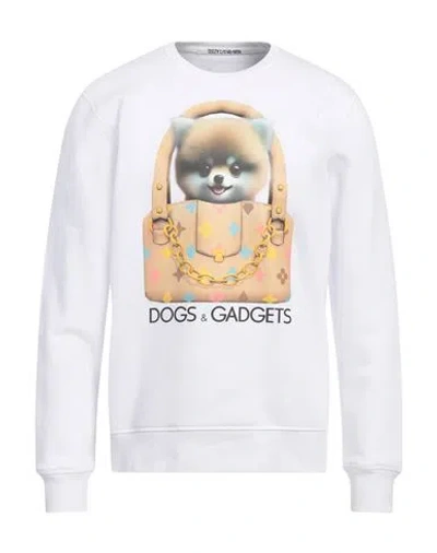 Nil & Mon Nil+mon Man Sweatshirt White Size Xl Organic Cotton, Recycled Pes In White