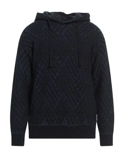 Berna Man Sweater Midnight Blue Size Xxl Dralon In Blue