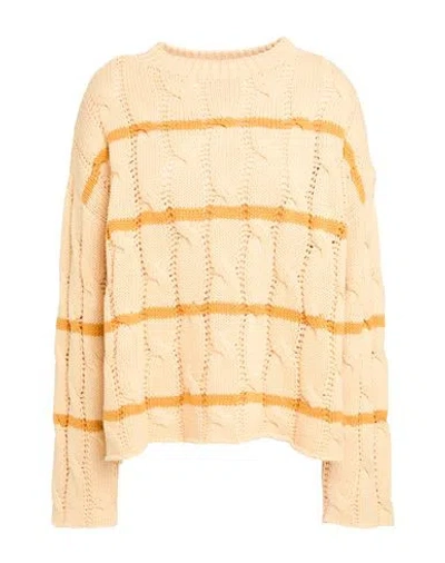 Philo-sofie Woman Sweater Mandarin Size 4 Cotton, Linen, Polyester In Mandarin