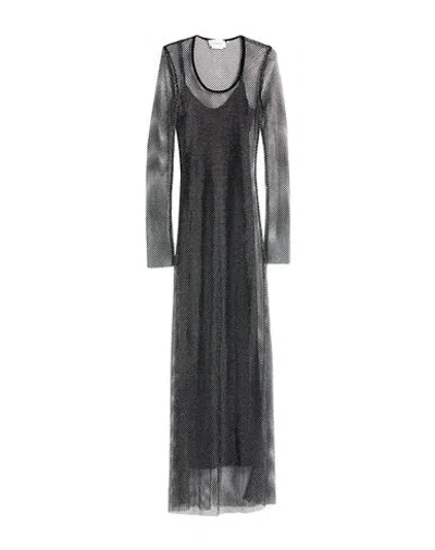 Sportmax Woman Maxi Dress Black Size S Polyester, Elastane In Black