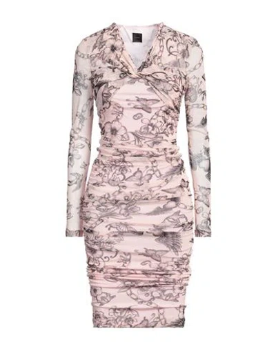 Pinko Woman Midi Dress Pink Size L Polyamide In Pink