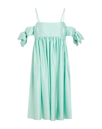 Vivetta Woman Midi Dress Light Green Size 8 Polyester In Green
