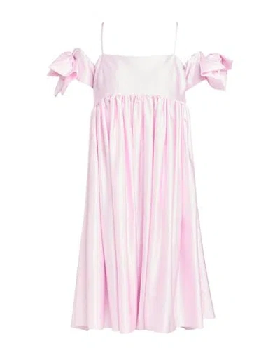 Vivetta Woman Midi Dress Pink Size 8 Polyester In Pink