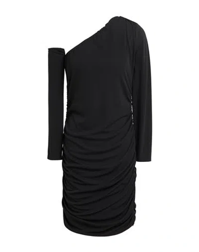 Queguapa Woman Mini Dress Black Size M Polyester, Elastane In Black