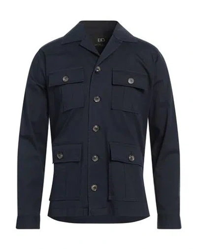 Shop Brian Dales Man Jacket Midnight Blue Size 42 Cotton, Elastane