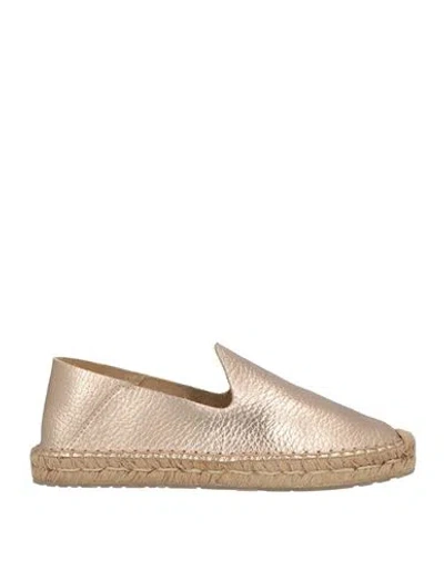 Pedro Garcia Pedro García Woman Espadrilles Platinum Size 7 Cow Leather In Grey