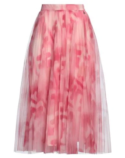 Elisabetta Franchi Woman Midi Skirt Pink Size 6 Polyester In Pink