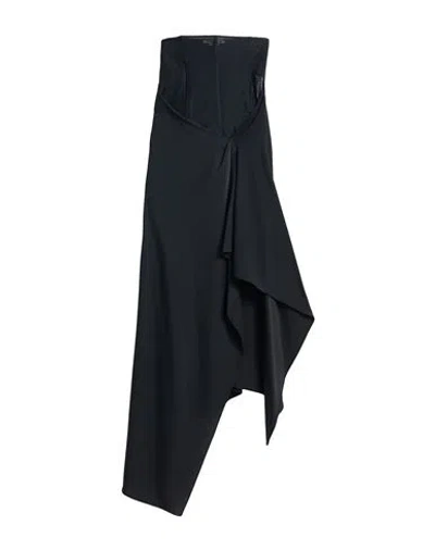 Alessandro Vigilante Woman Maxi Skirt Black Size 6 Polyester, Elastane In Black