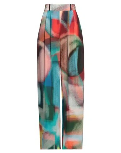 Katerin Theys Woman Pants Azure Size 12 Silk In Blue