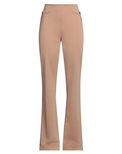 Guess Woman Pants Sand Size M Polyester, Viscose, Elastane In Beige